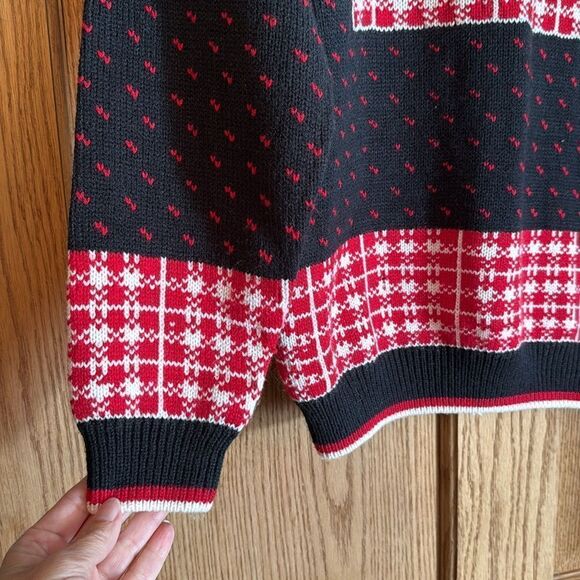 NORTHERN ISLES Vintage 80s/90s Fair Isle Scottie Dog Sweater - Picture 7 of 9